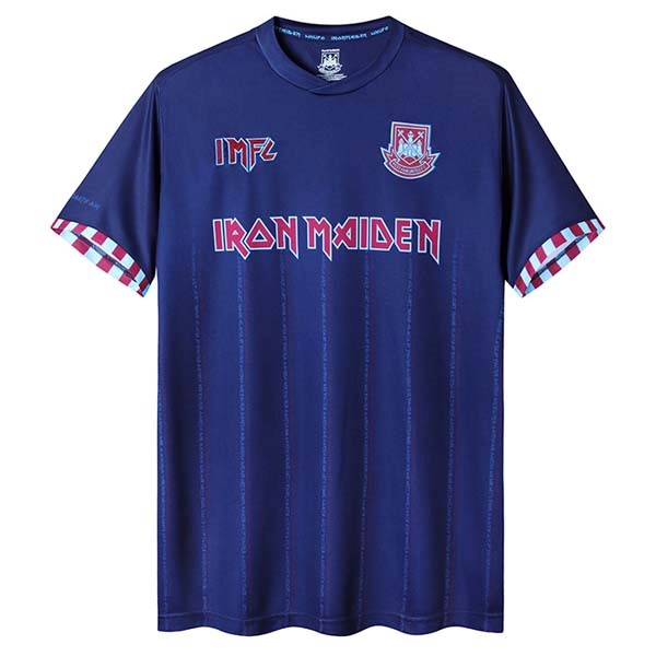 Camiseta Iron Maiden x West Ham Segunda Equipo Retro
